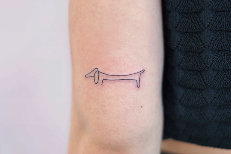 Le Chien Pablo Picasso Caótida Tattoo